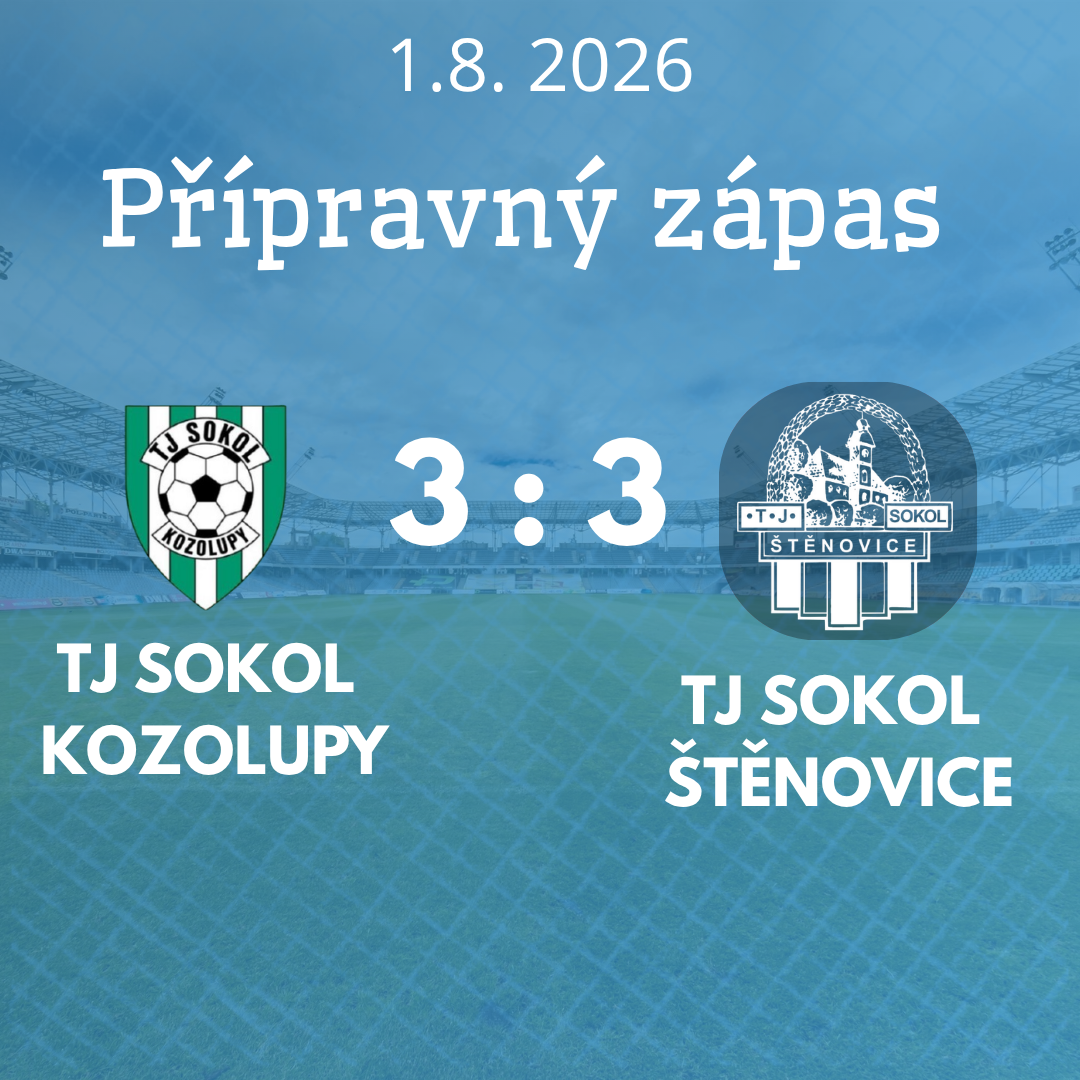 Nové tempo, nový herní styl i trenéři. Štěnovice zahájily přípravu remízou 3:3